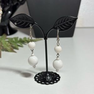 Glass Bead Wire Earrings